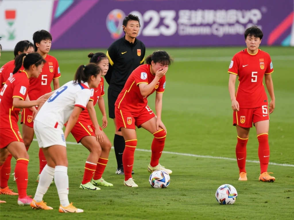 中国女足全力以赴,却仍难敌对手实力 中国女足全力以赴,却仍难敌对手实力